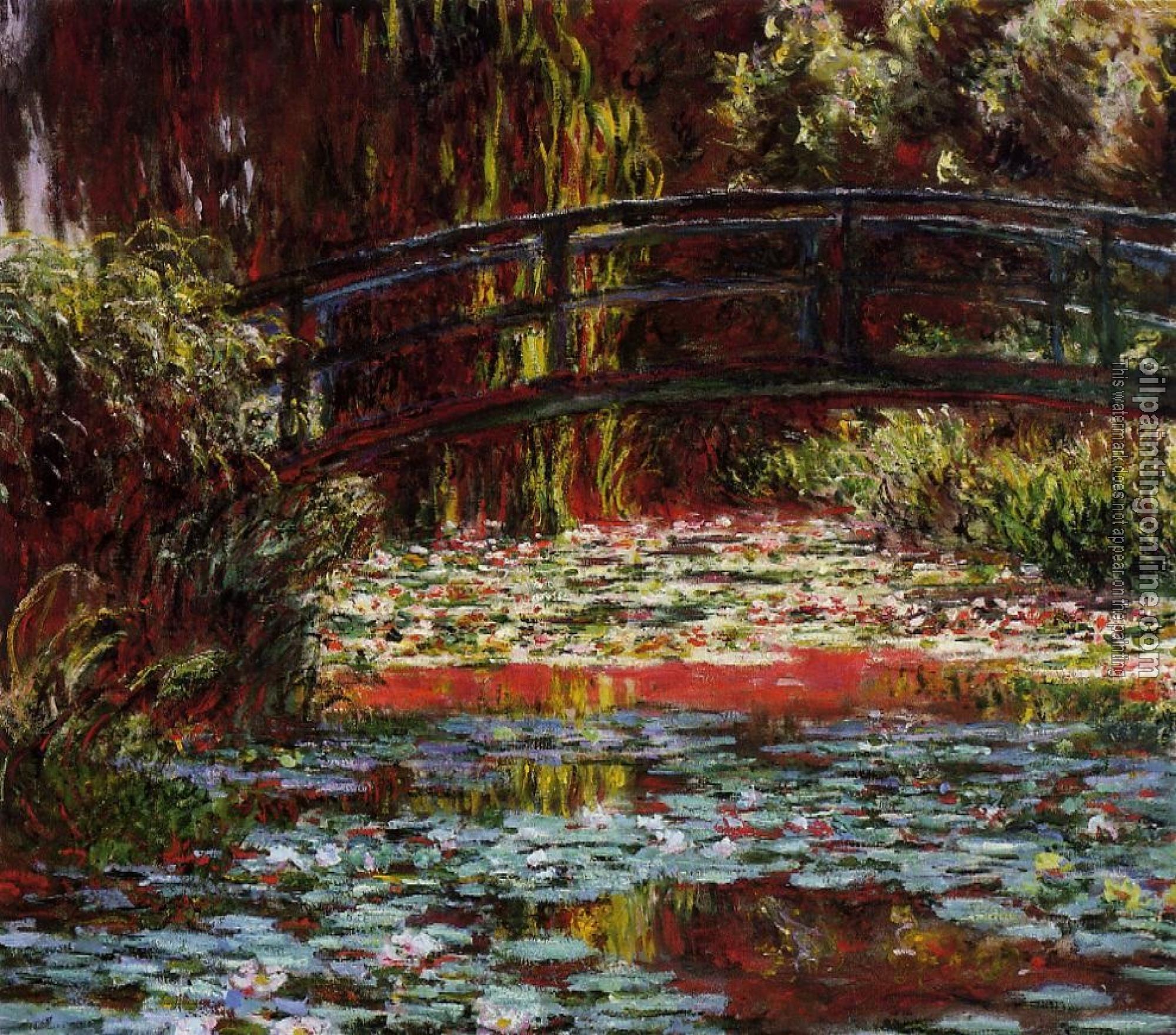 Monet, Claude Oscar - The Bridge over the Water-Lily Pond